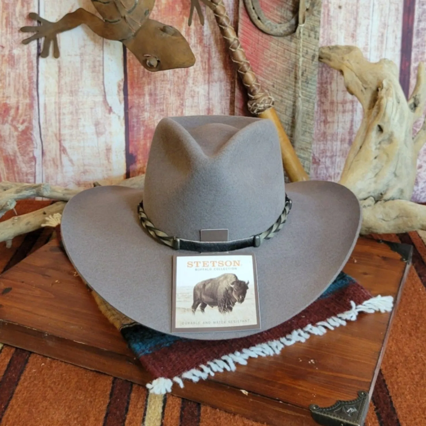 4X Buffalo Fur Felt Hat the “Drifter” by Stetson  SBDFTR-163420