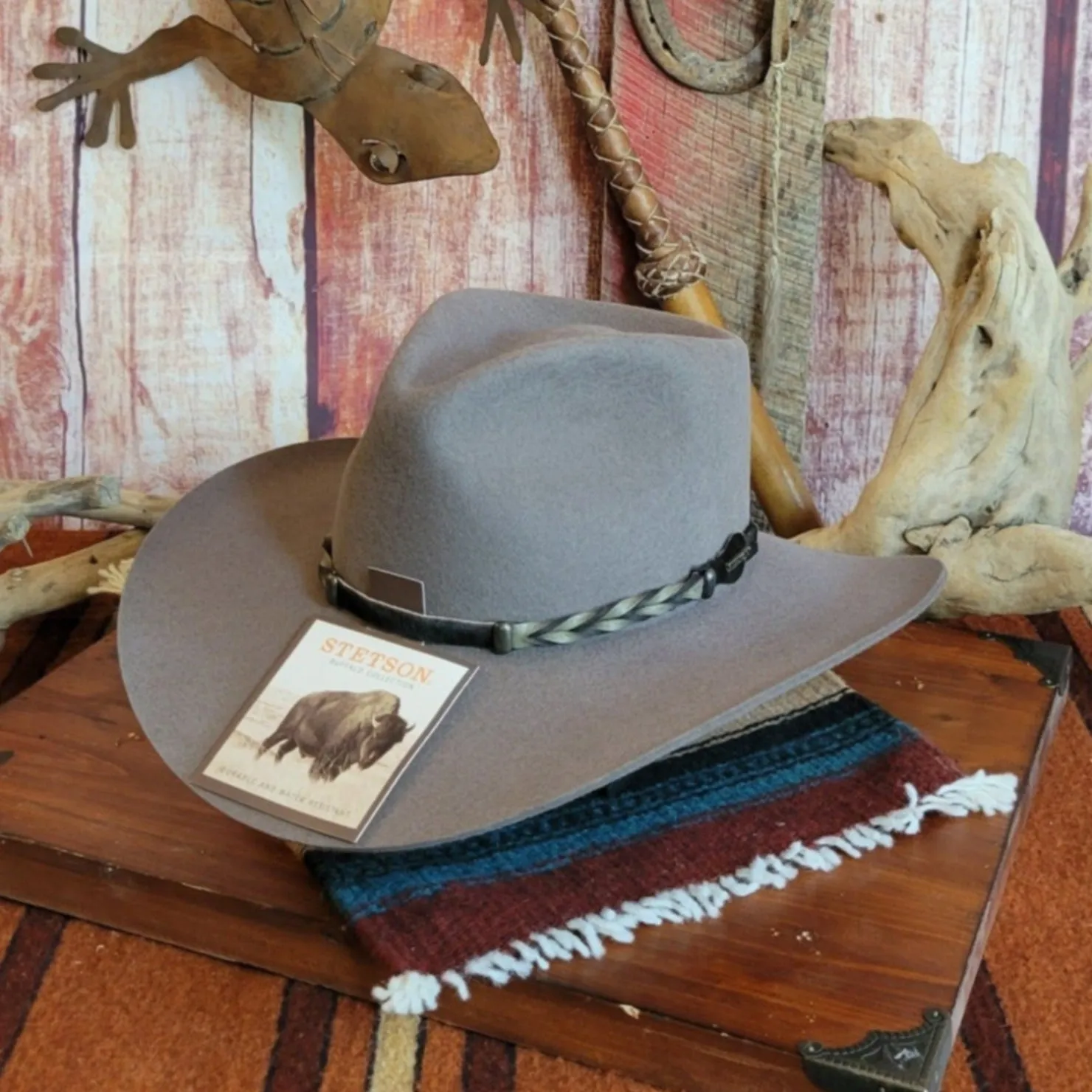 4X Buffalo Fur Felt Hat the “Drifter” by Stetson  SBDFTR-163420