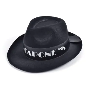 Al Capone Budget Black Felt Hats Unisex