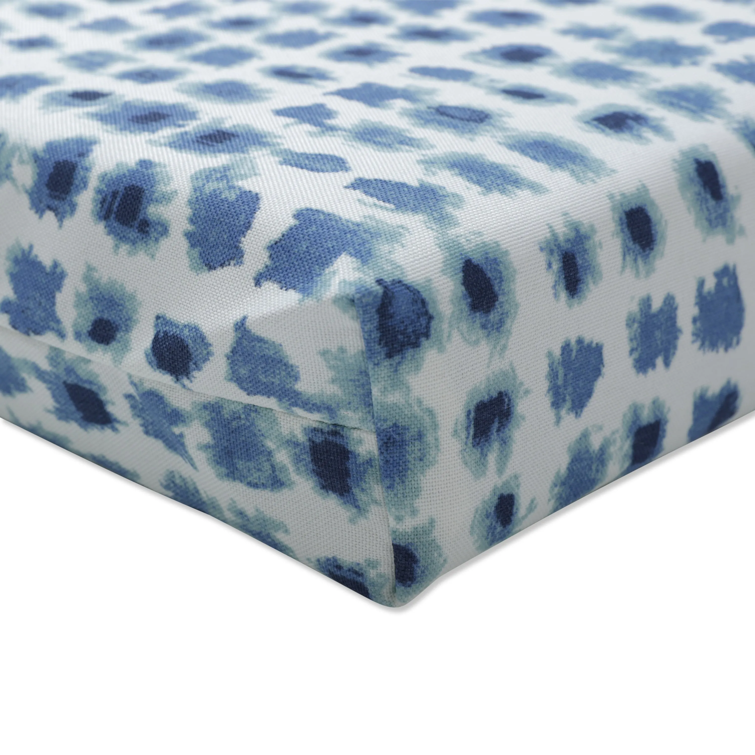 Alauda Porcelain Blue Squared Corners Seat Cushion (Set Of 2)