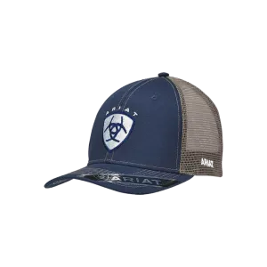 Ariat M&F Navy and Grey Mesh Logo Embroidered Cap