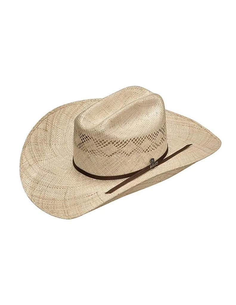 Ariat Western Cowboy Hat Straw Sisal Double S Crown Natural A73148