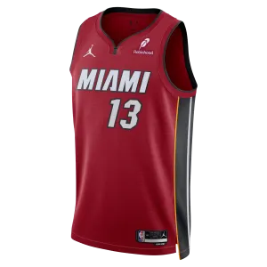 Bam Adebayo Nike Jordan Brand Statement Red Swingman Youth Jersey