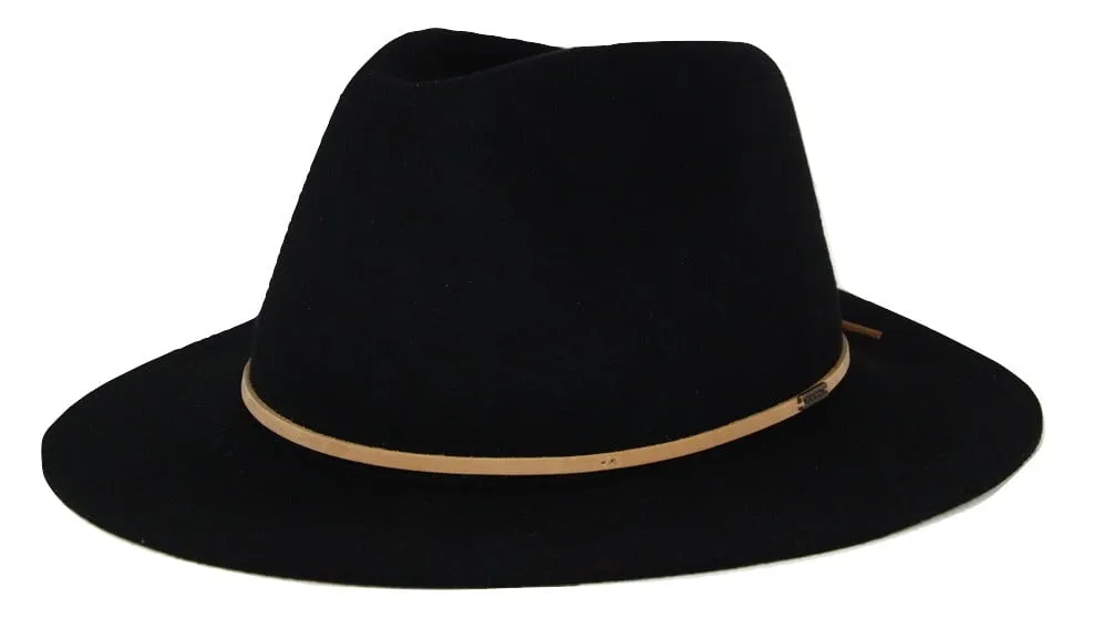 Brixton Wesley Fedora - Black/Light Tan