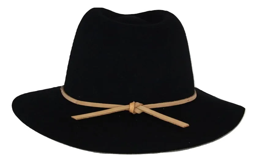 Brixton Wesley Fedora - Black/Light Tan