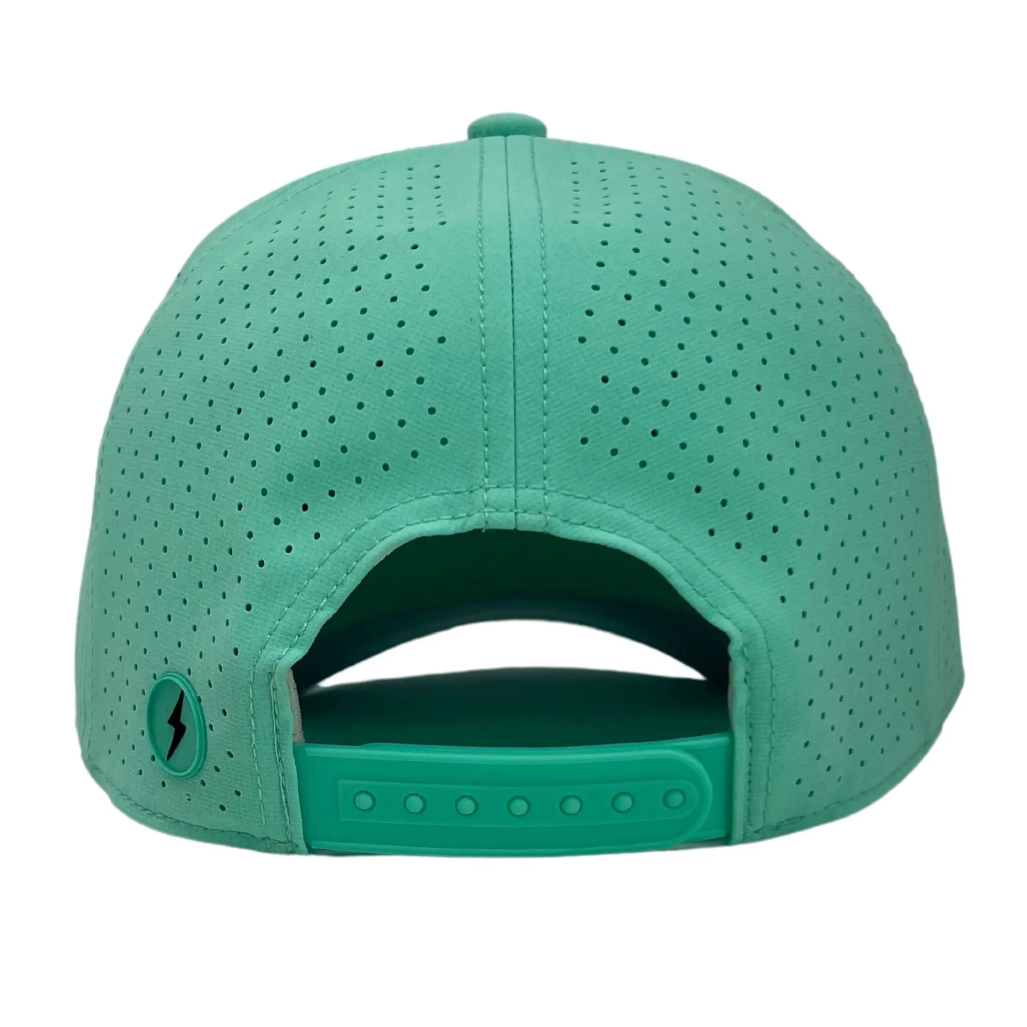 BRUCE BOLT CLASSIC 6-Panel Snapback Hat - MINT w/ BLACK BOLT