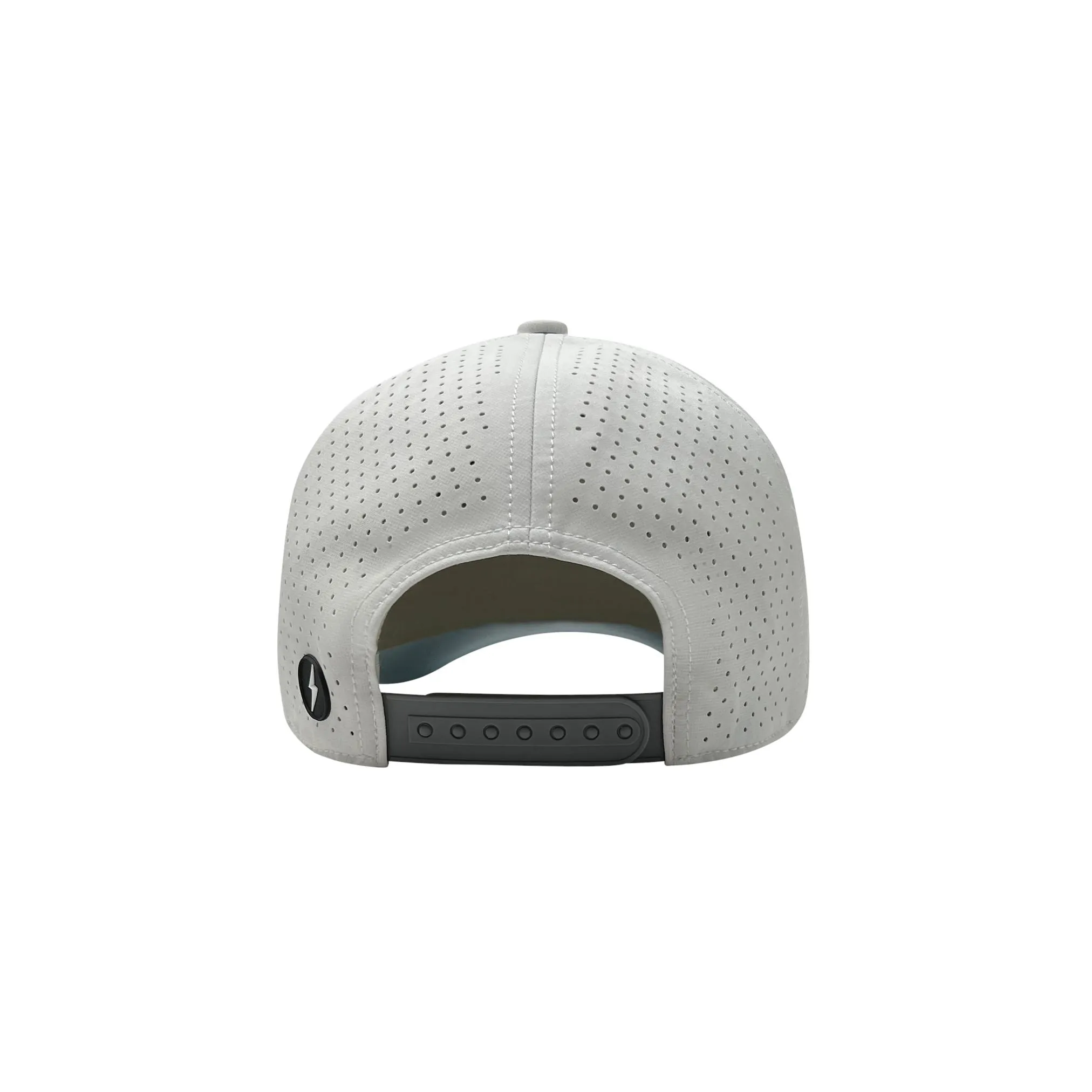 BRUCE BOLT CLASSIC 6-Panel Snapback Hat - WHITE w/ BLACK BOLT