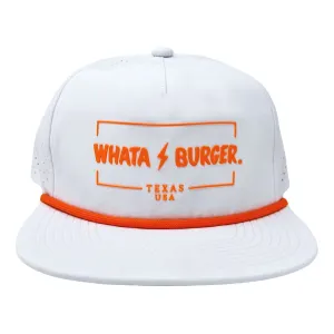 BRUCE BOLT WHATABURGER Rope Snapback - WHATABURGER WHITE