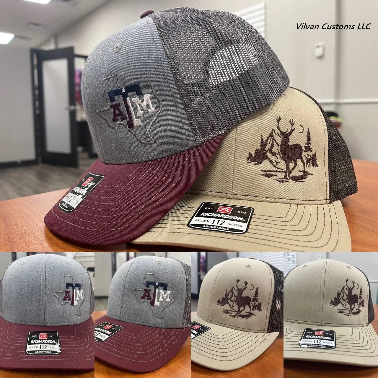 Custom Embroidery, 4700 47 Brand Clean Up Hats