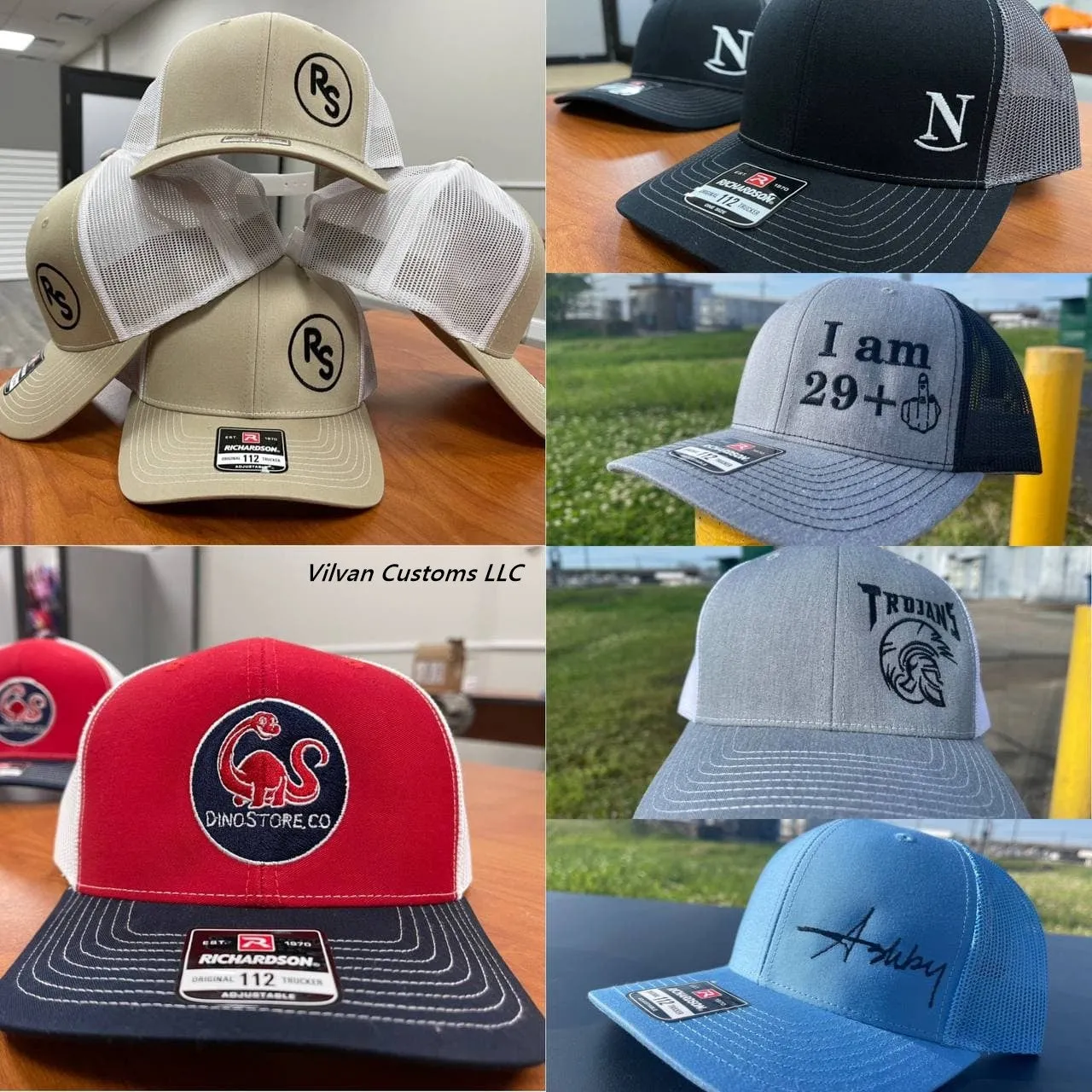 Custom Embroidery, 4700 47 Brand Clean Up Hats