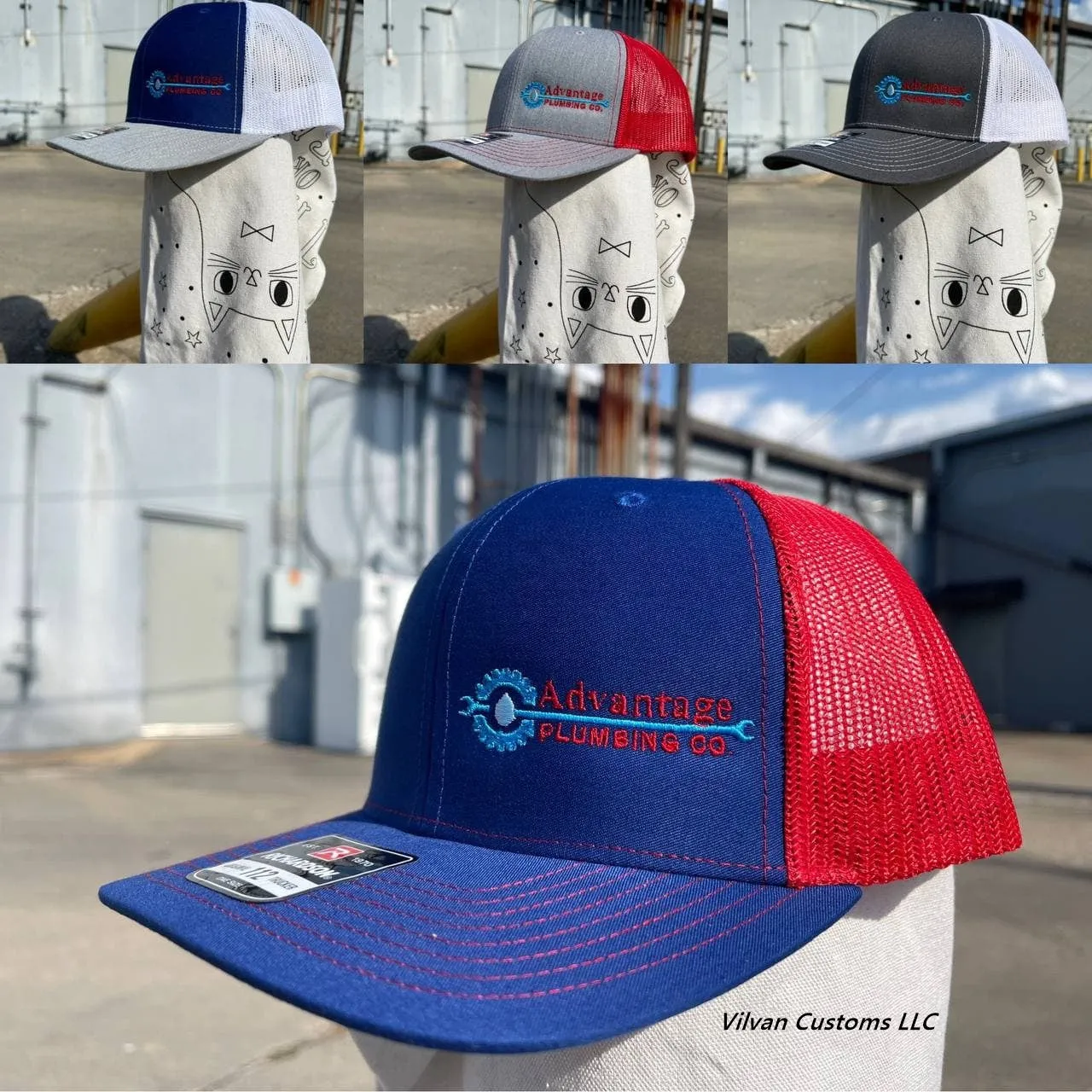 Custom Embroidery, 4700 47 Brand Clean Up Hats