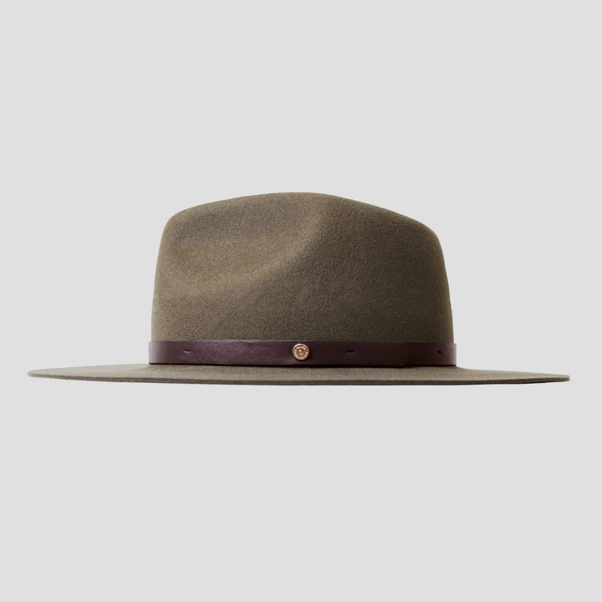 Dapper Men's Felt Fedora Hat–Dark Grey