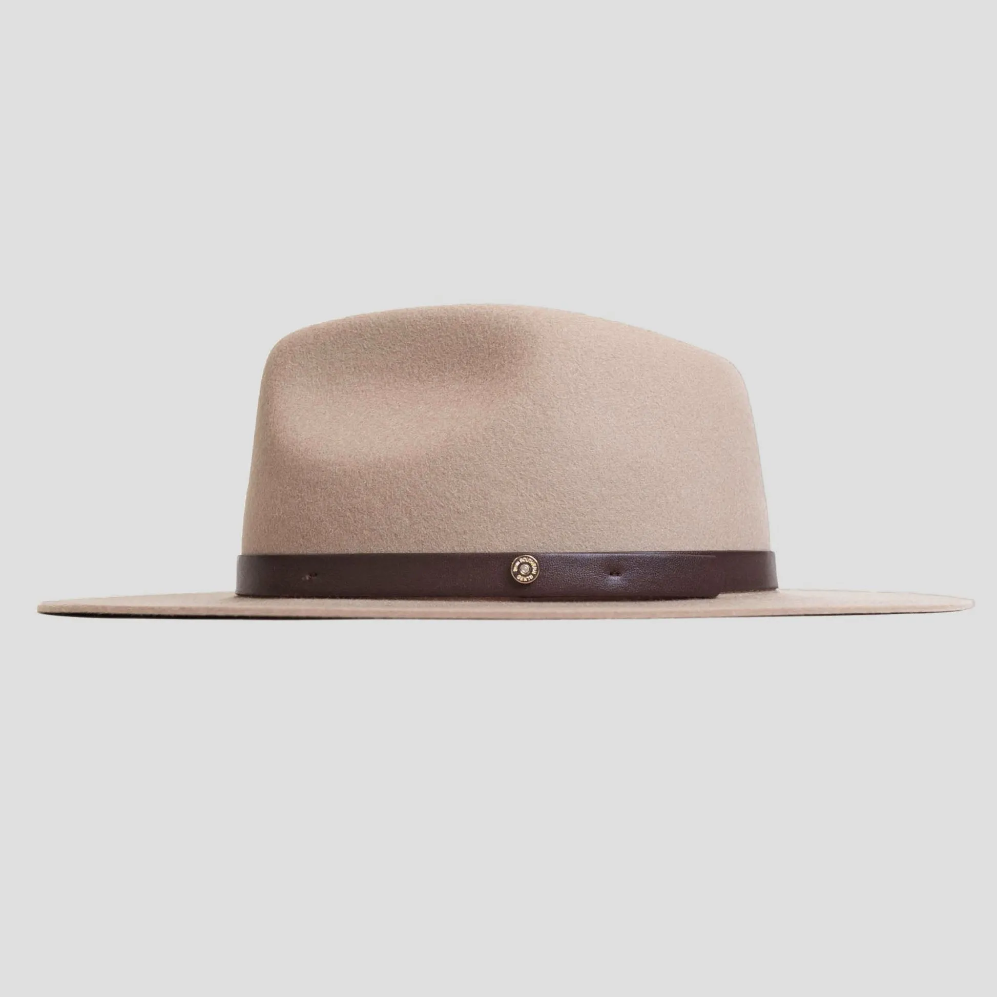 Dapper Men's Felt Fedora Hat–Dark Grey