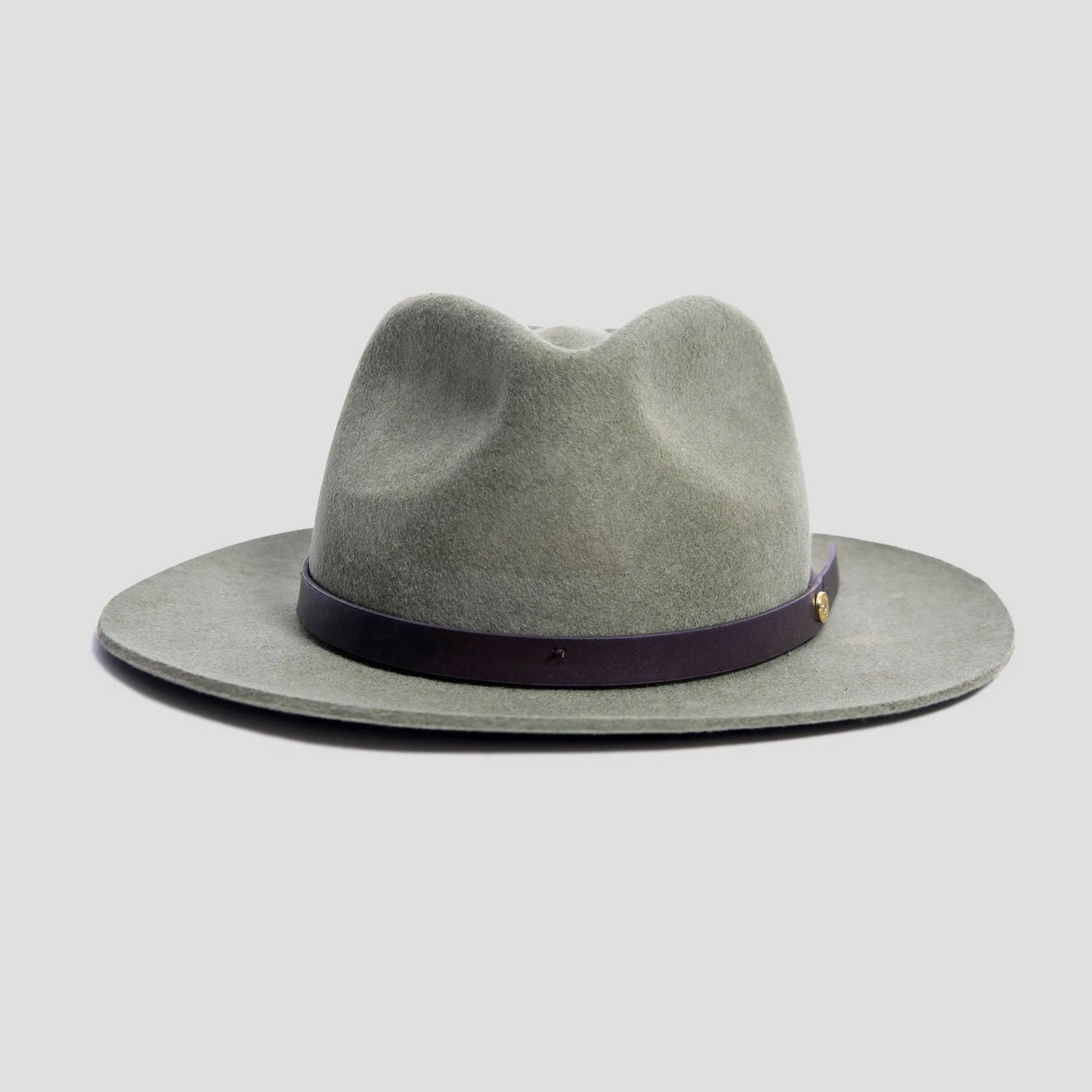 Dapper Men's Felt Fedora Hat–Dark Grey