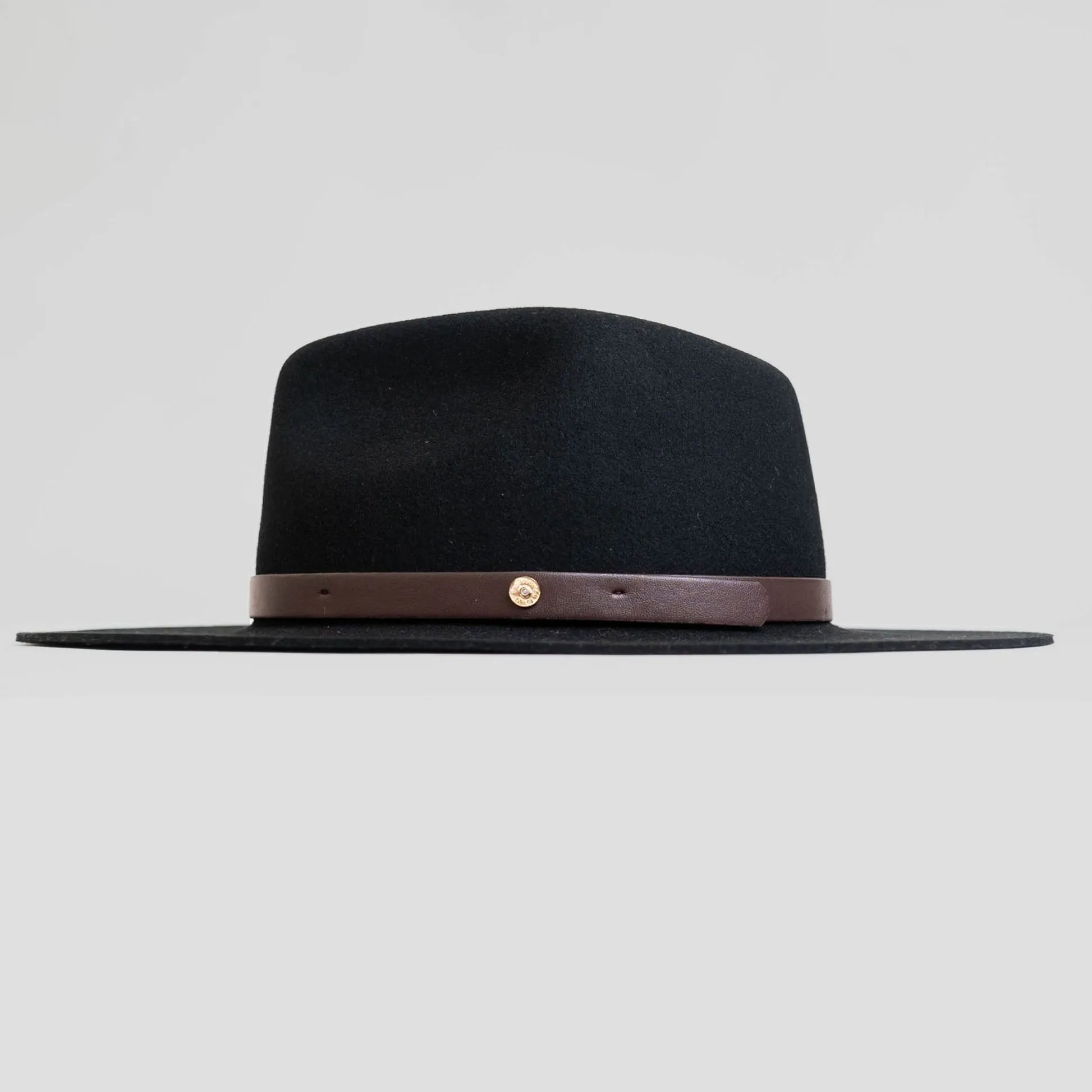 Dapper Men's Felt Fedora Hat–Dark Grey