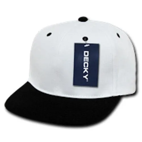 Decky 100 Lot Of Blank Flat Bill Snapback Caps Hats Solid Two Tone Wholesale Lots