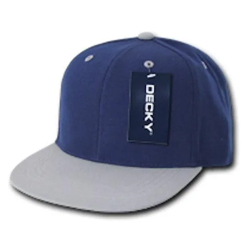 Decky 100 Lot Of Blank Flat Bill Snapback Caps Hats Solid Two Tone Wholesale Lots