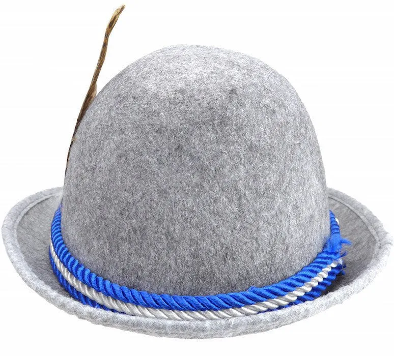 German Alpine Hat Gray With Rope