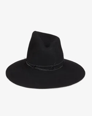 Gigi Burris | Drake Felt Hat in Black - FINAL SALE