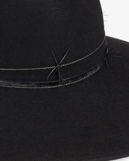 Gigi Burris | Drake Felt Hat in Black - FINAL SALE