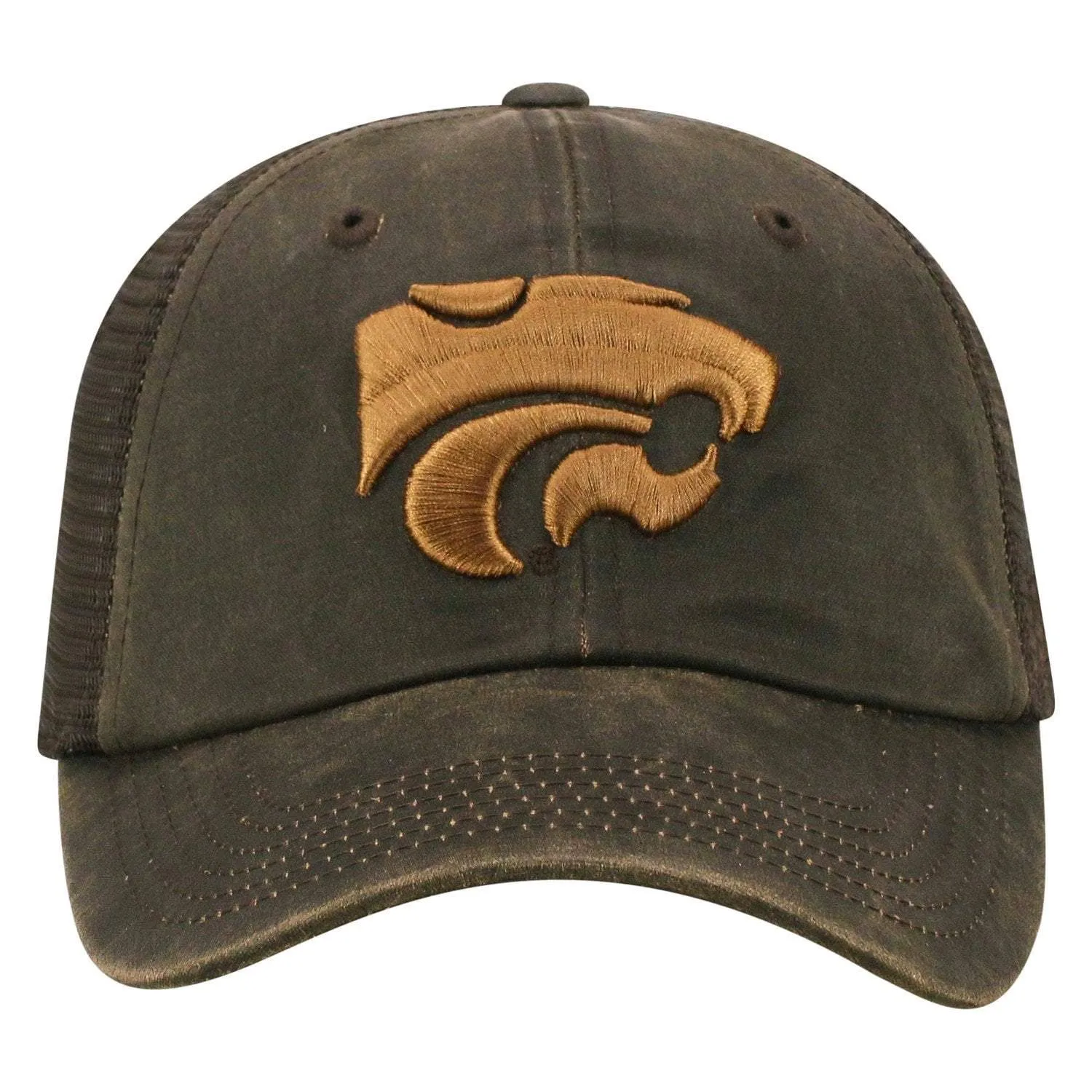 Kansas State Wildcats TOW Brown "Chestnut" Style Mesh Adj. Strap Relax Hat Cap