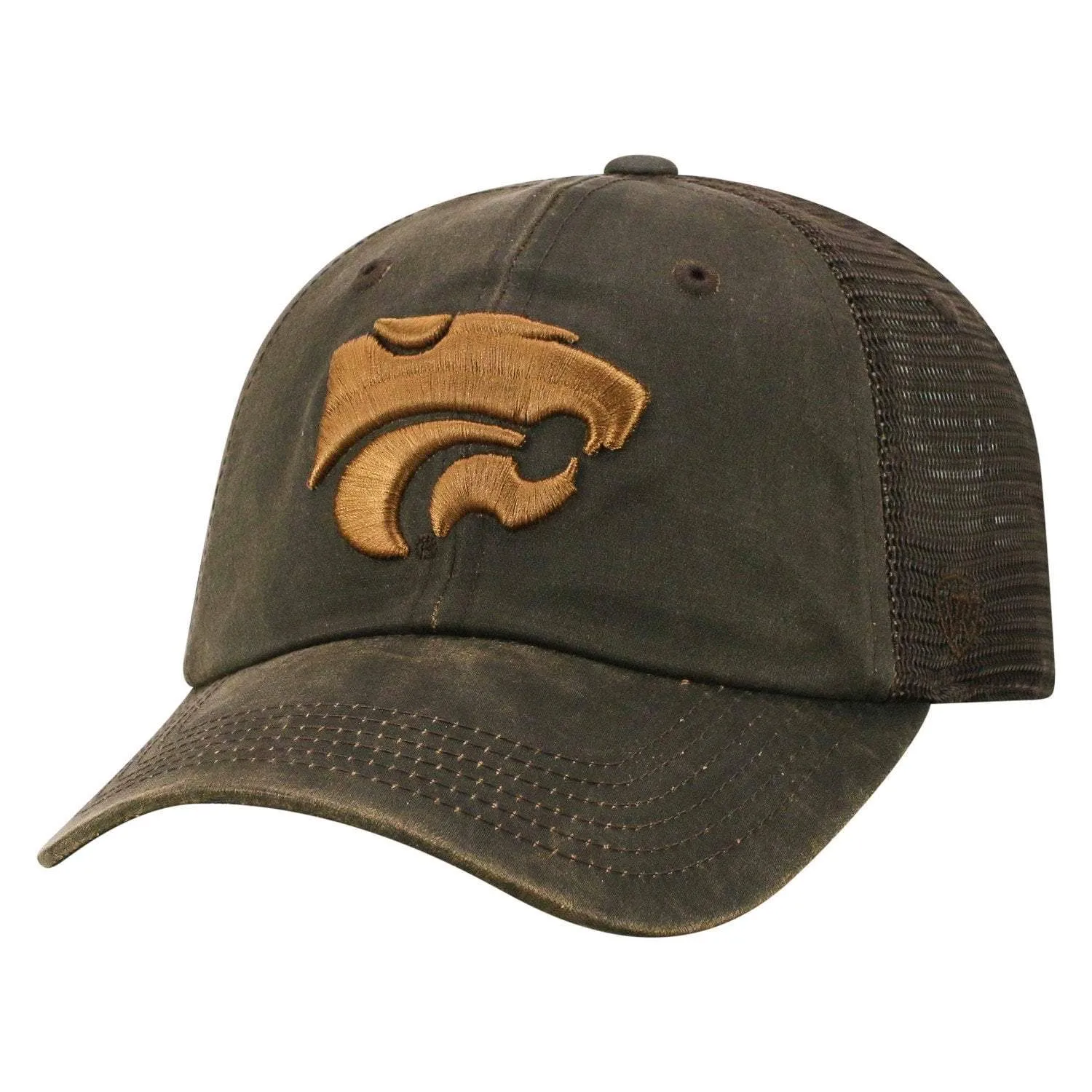 Kansas State Wildcats TOW Brown "Chestnut" Style Mesh Adj. Strap Relax Hat Cap