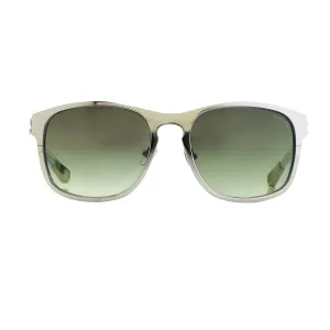 Kris Van Assche Sunglasses D-Frame Silver and Green