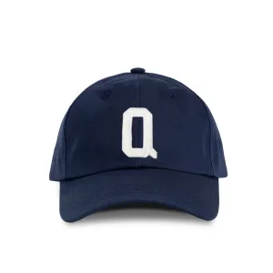 Letter Q Baseball Hat Navy