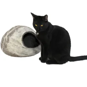 Mitsey Stripe Felt Cat Cave