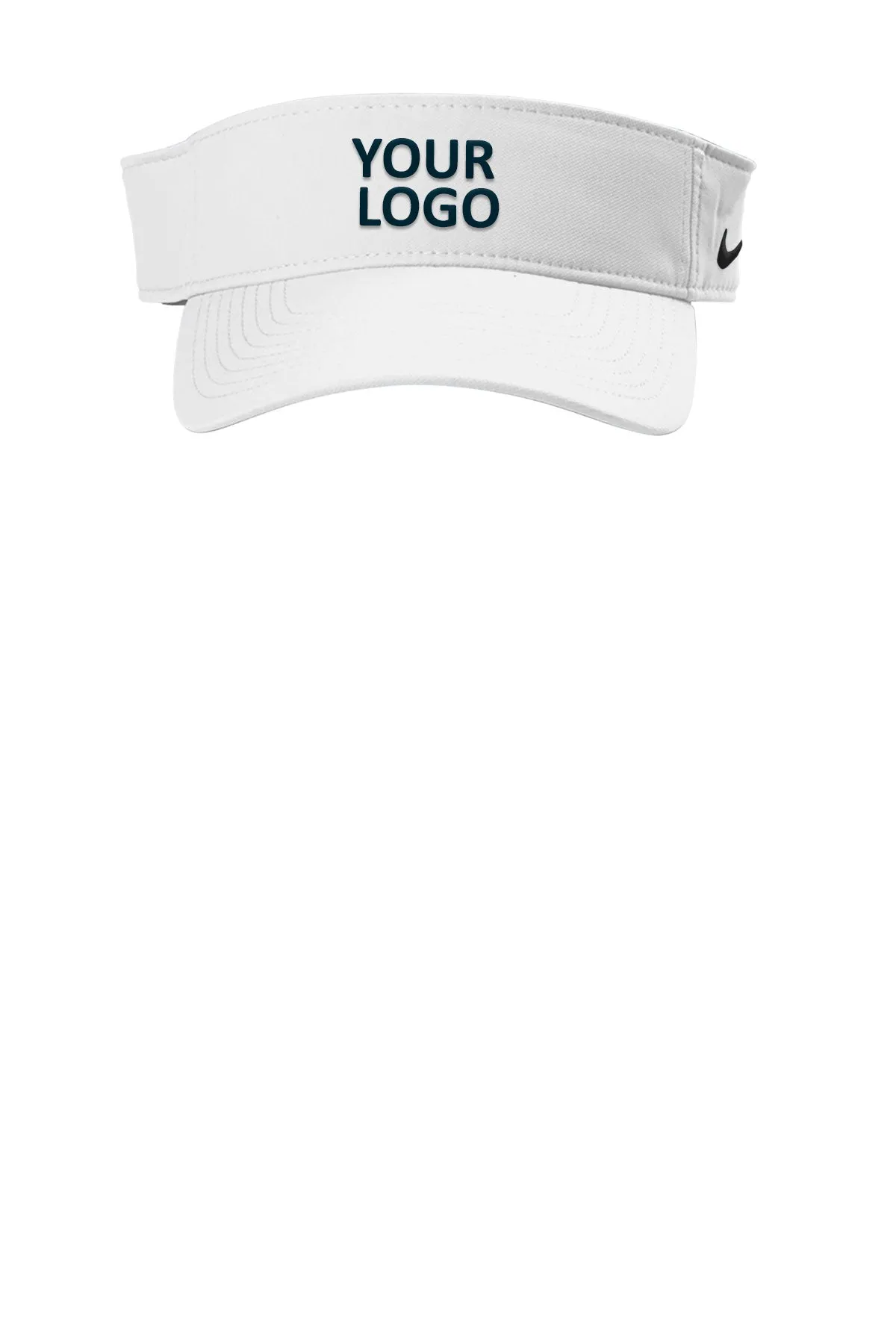 Nike Dri-FIT Team Customized Visors, White