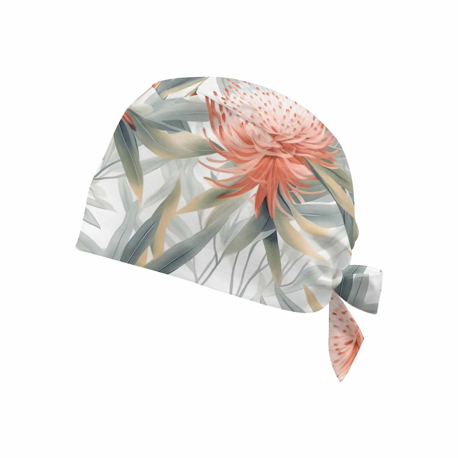 Nurse Scrub Cap Australian Floral 1  Scrub Cap