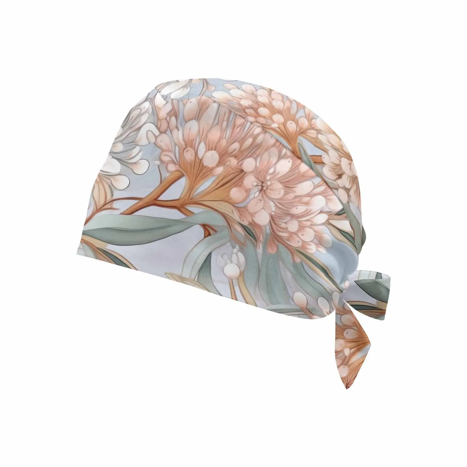 Nurse Scrub Cap Australian Floral 9  Scrub Cap