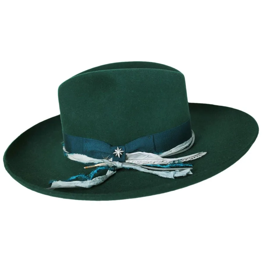 Oceanus Wide Brim Wool Fedora by Stetson