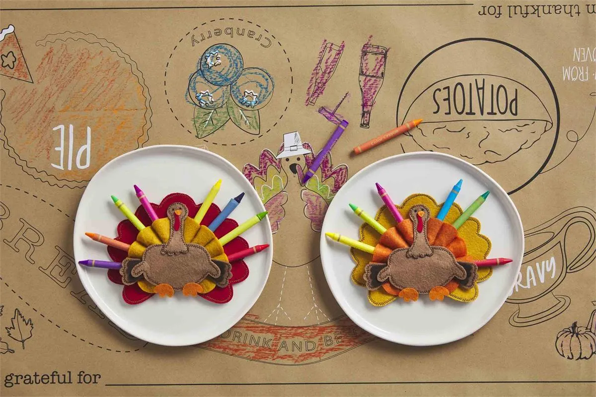 Orange Turkey Crayon Holder