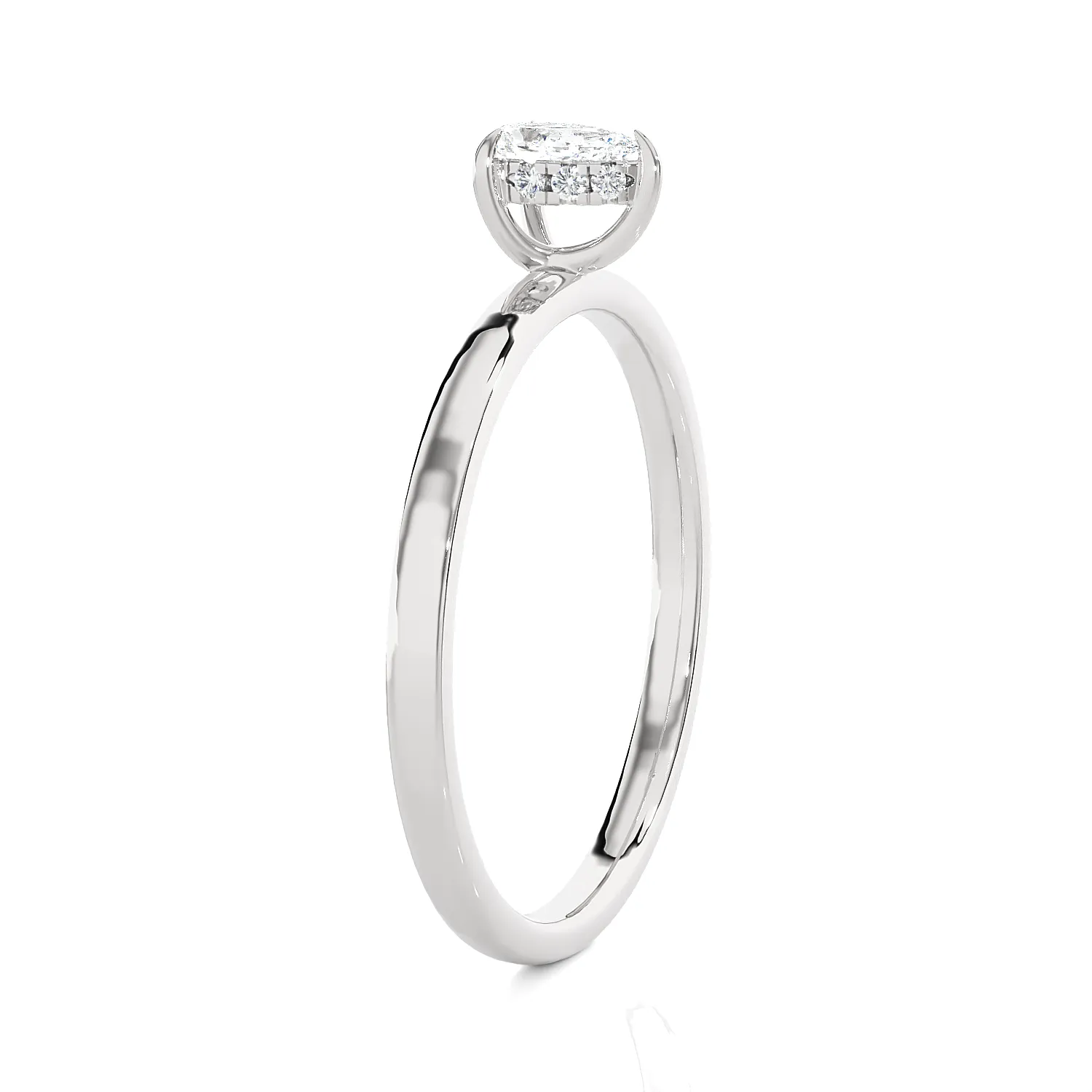 Pear-Shaped Lab Grown Diamond Solitaire Engagement Ring