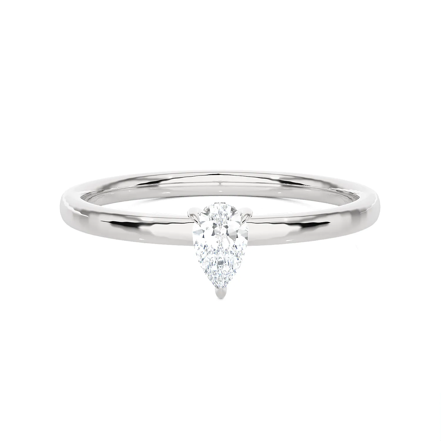 Pear-Shaped Lab Grown Diamond Solitaire Engagement Ring