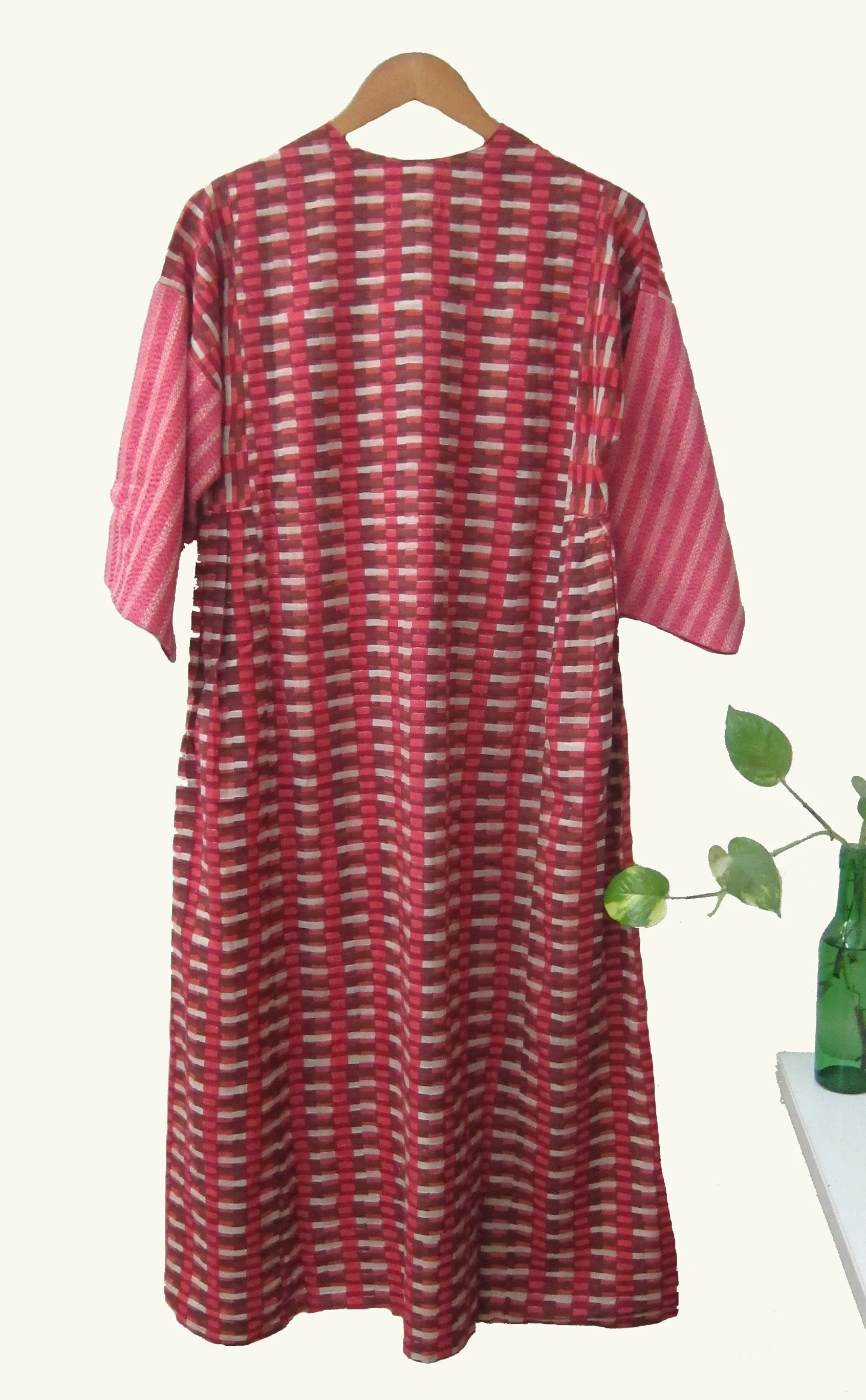 Printed Cotton Slub Hand Woven Dress (READY TO SHIP)