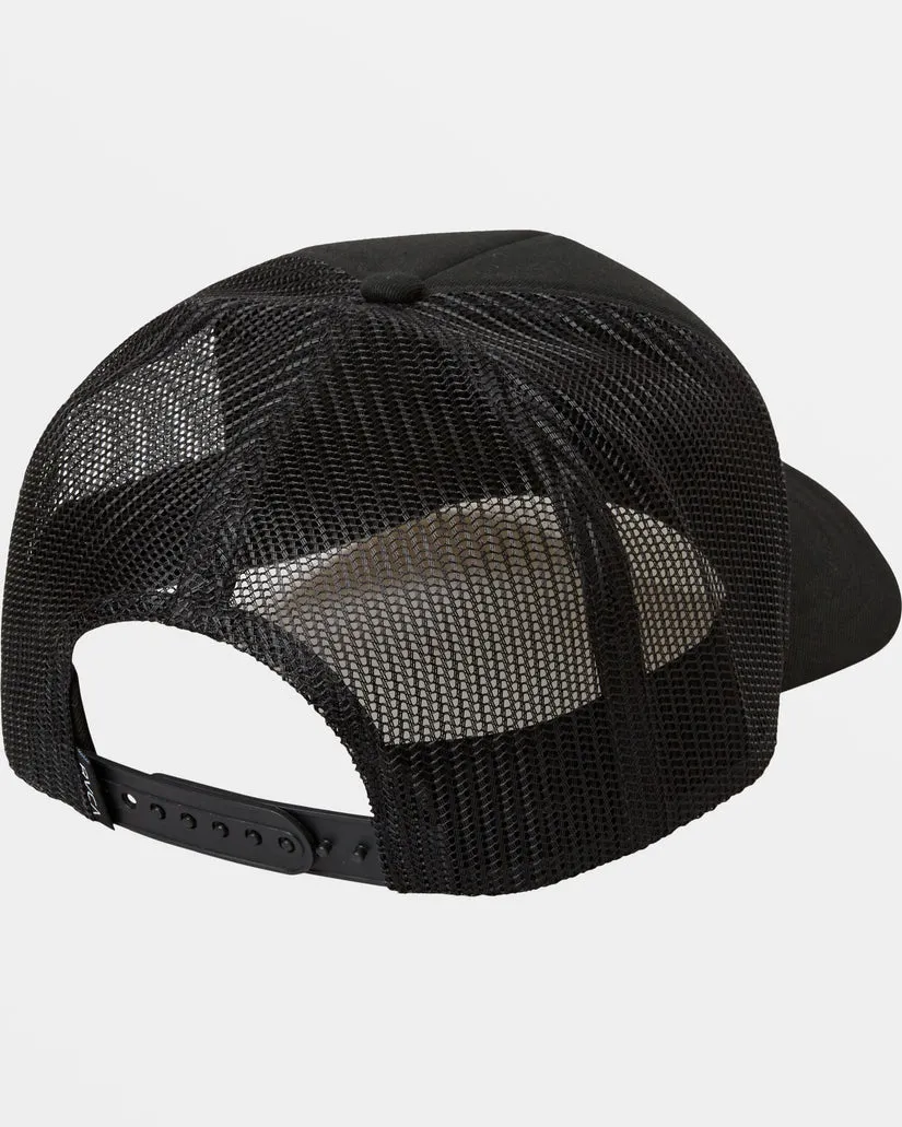 RVCA SERVICE TRUCKER HAT - BLACK