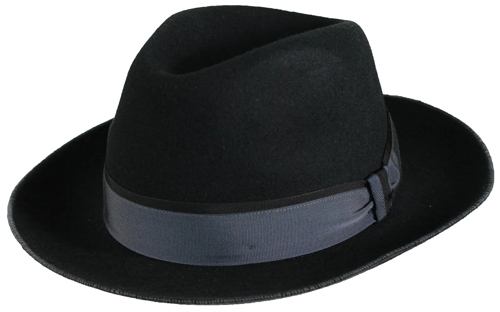 Sempre Wool Felt Snap Brim Fedora by Stefeno Hats