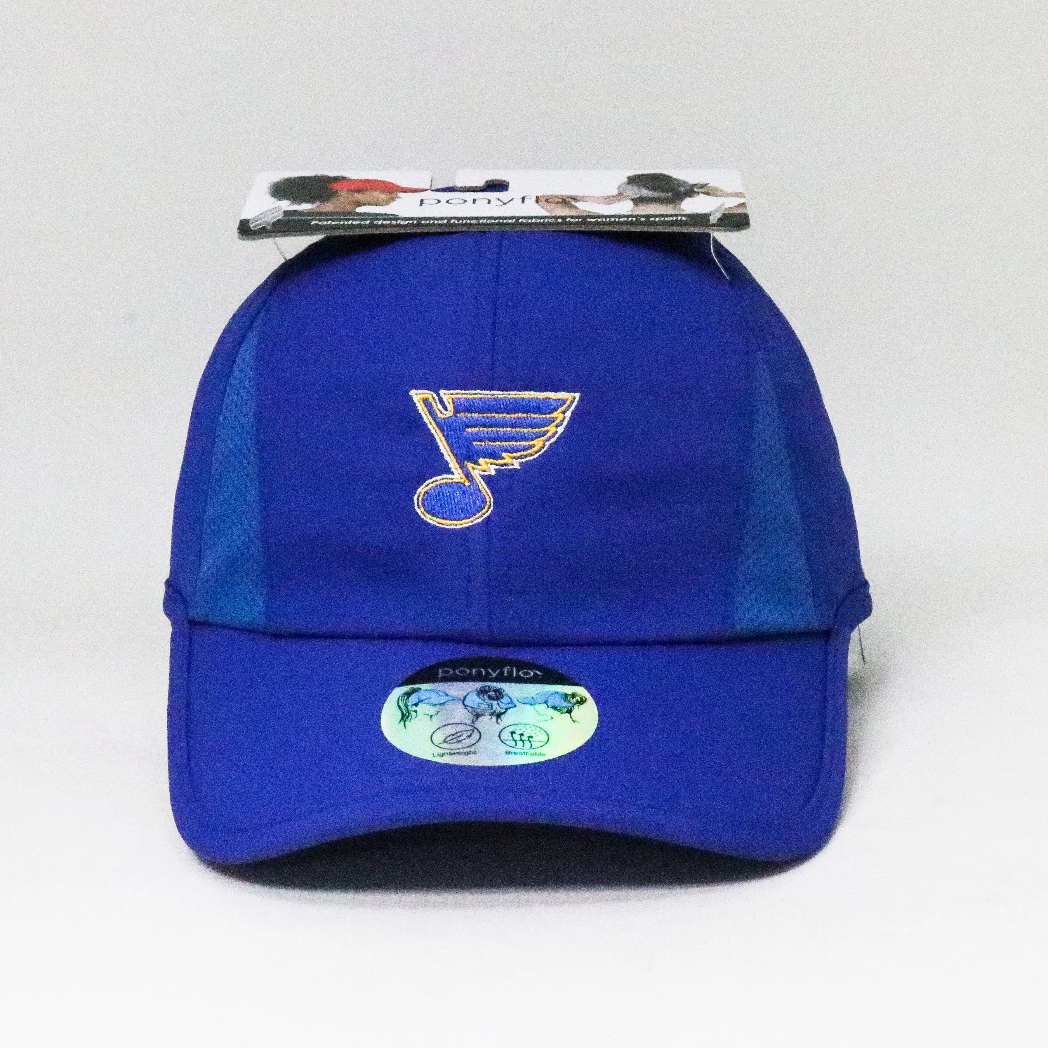 ST. LOUIS BLUES DAVID AND YOUNG PONYFLO LADIES HAT - ROYAL