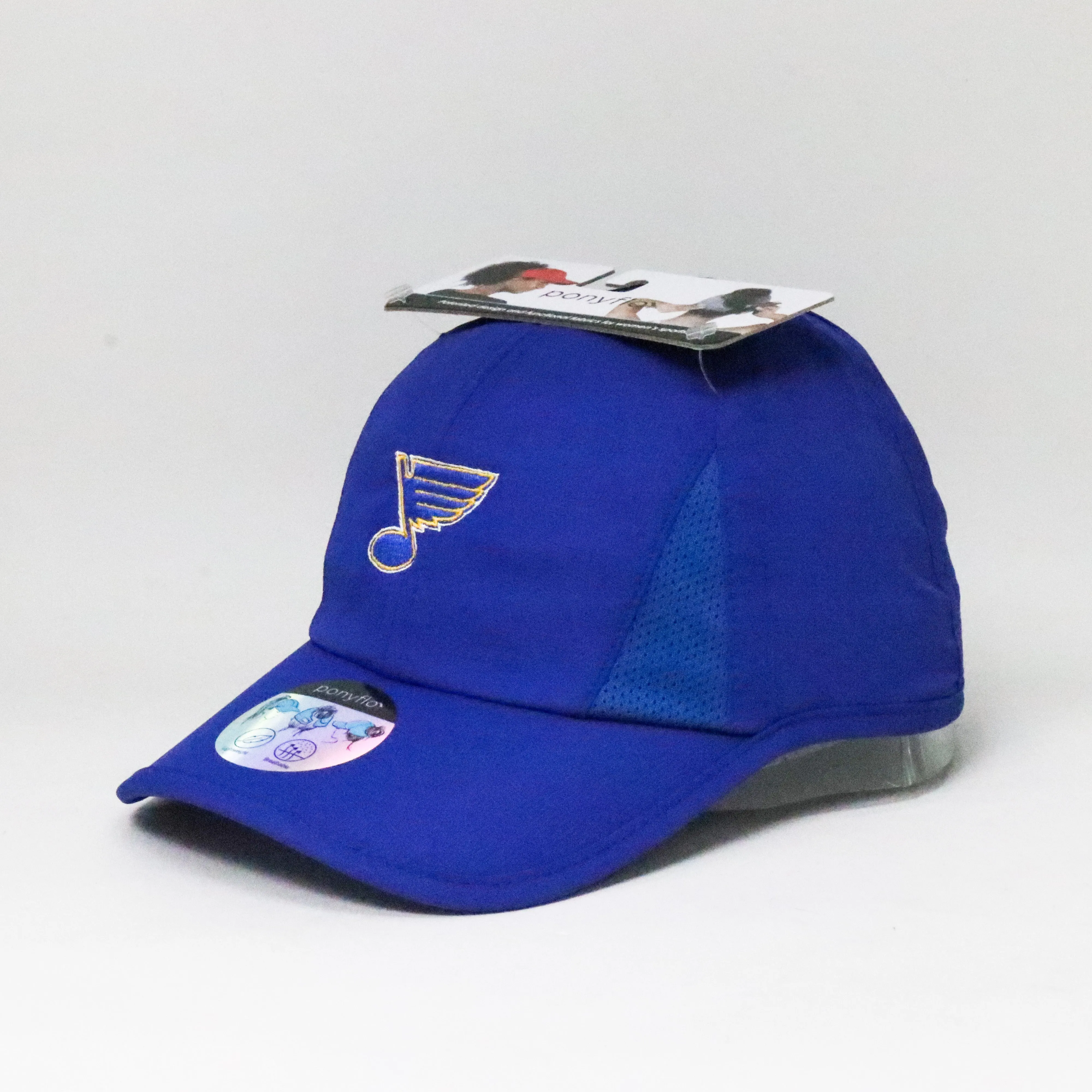 ST. LOUIS BLUES DAVID AND YOUNG PONYFLO LADIES HAT - ROYAL