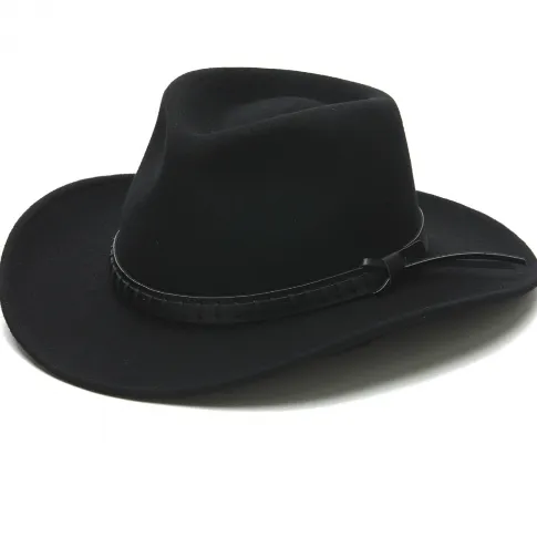 Stampede Felt 100X Wool Western Hat - The Buckaroo in Brown,Black