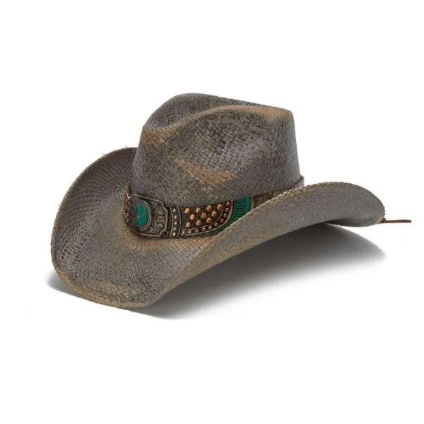 Stampede Women's Straw Western Hat - The Greenstone