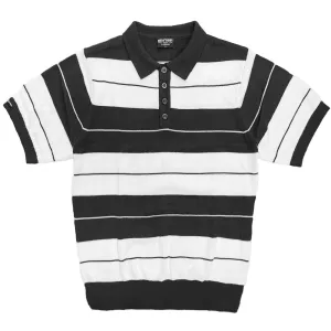 Stripe Elegance Knit Polo