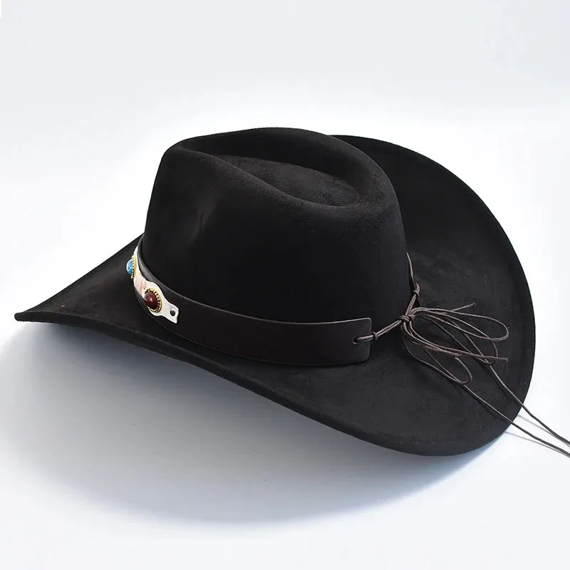 Suede Western Cowboy Hat