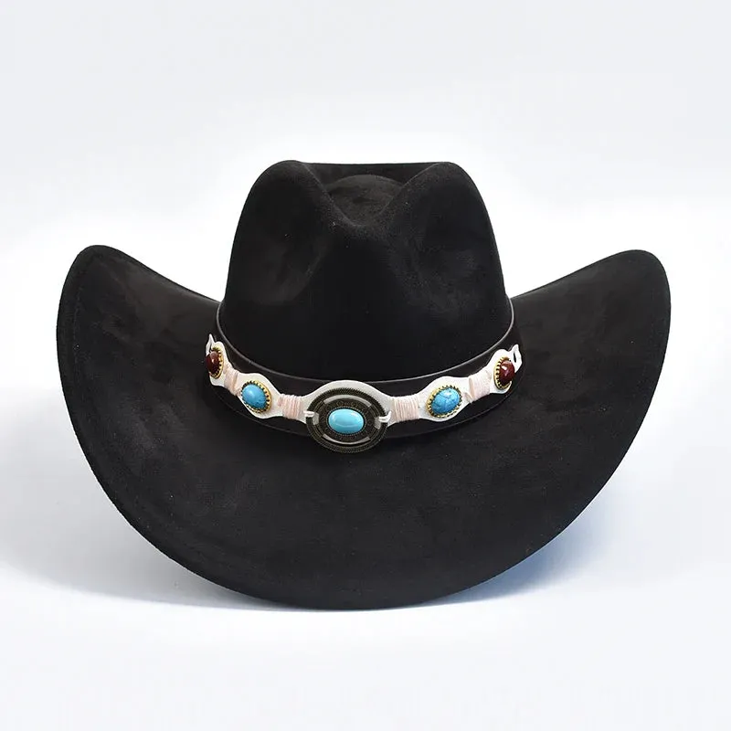 Suede Western Cowboy Hat