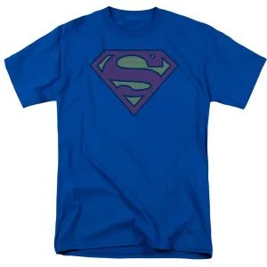 Superman Little Logos Mens T Shirt Royal Blue