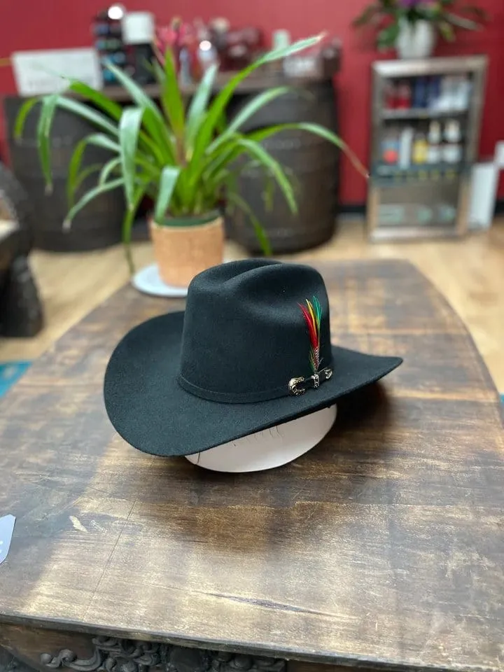 Tombstone 20X Cowboy Felt Hat Despreciado Shape with Feathers TOM-2401