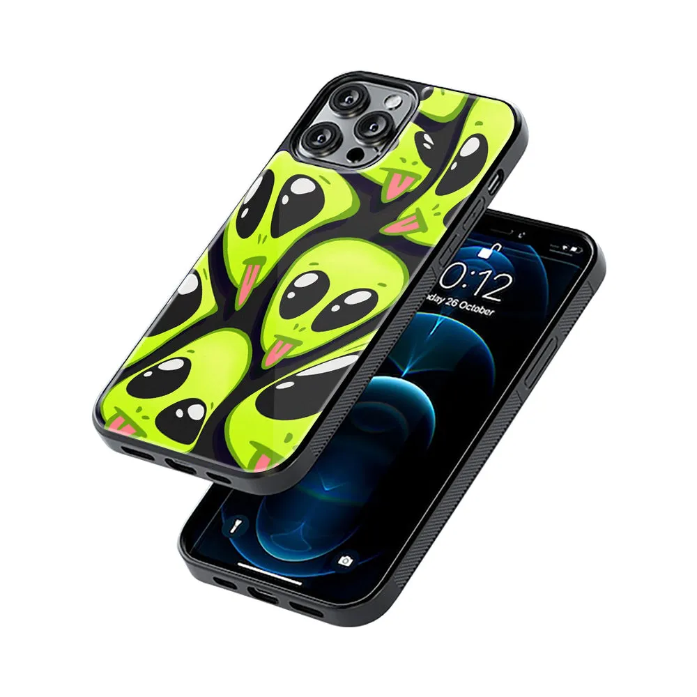 Trippy Aliens Phone Cover | Glass Case