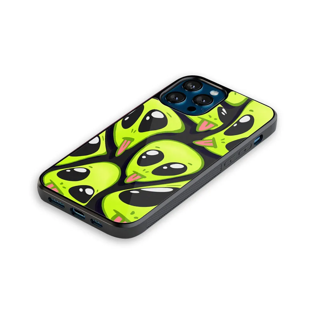 Trippy Aliens Phone Cover | Glass Case